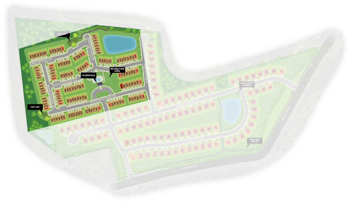 Prosperity Plains - Townhomes Site Map